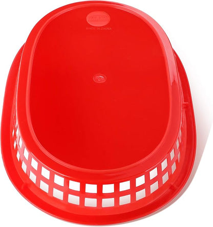 New Star Foodservice 44072 Fast Food Baskets, 10.5 x 7 Inch, Set of 36, Red