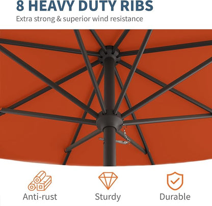10FT Patio Umbrella, Outdoor Umbrella - Image 4