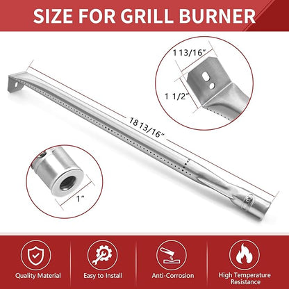 Grill Replacement Parts for Napoleon LEX 485/605/730 LE LD485 Series, Napoleon S81001, Flame Tamer and Burner for Napoleon Grill Parts Accessories, Heat Plate Shields Tents, 4-Pack