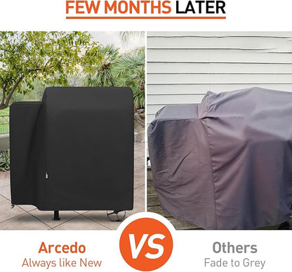 Arcedo Grill Cover Compatible with Pit Boss 700FB, Lexington 500 & 540 Series, 440FB, Heavy Duty Waterproof All Weather Protection Outdoor Wood Pellet Smoker Cover