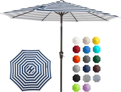 JEAREY 9FT Outdoor Patio Umbrella, Market Umbrella by JEAREYOutdoorsCollection