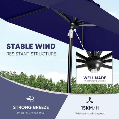 Tempera Patio Market Outdoor Table Umbrella - Image 6