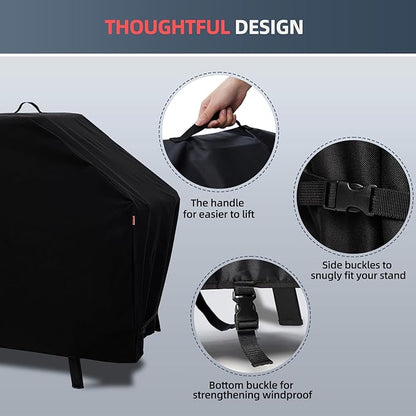 Waterproof Cover for Ninja XSKUNSTAND Outdoor Stand with Two Side Tables, Grill Accessories for Ninja Woodfire Grill OG700/800/900 Series & Oven OO101, for Artisan Pizza Oven MO201 (Cover Only)