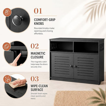 VINGLI Weatherproof Outdoor Storage Cabinet | Outdoor Cabinet - Image 2