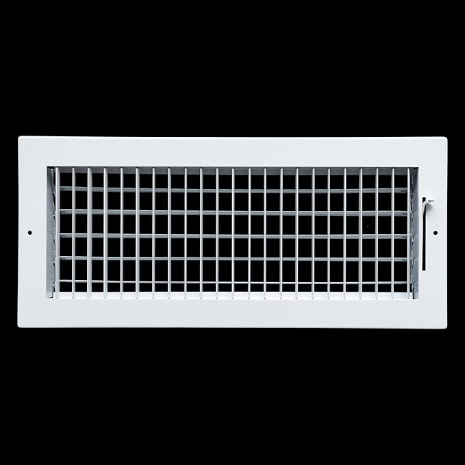 [3 Pack] Fits 16x6 Duct Opening Steel Adjustable Air Supply Grille by Handua | Register Vent Cover Grill for Sidewall and Ceiling | White | Out. Dim.: 17.75" X 7.75"