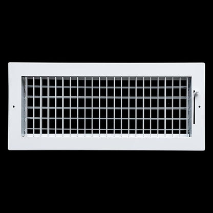 [3 Pack] Fits 16x6 Duct Opening Steel Adjustable Air Supply Grille by Handua | Register Vent Cover Grill for Sidewall and Ceiling | White | Out. Dim.: 17.75" X 7.75"