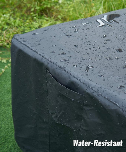 NUPICK 36 Inch Square Fire Pit Cover for Propane Fire Pit/Table, 100% Waterproof Cover Fits 30/32/34 Inch Fire Pit, All Weather Resistant