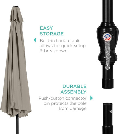 Best Choice Products 10ft Outdoor Patio Umbrella, Outdoor Table Umbrella - Image 6