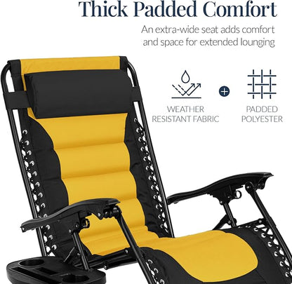 Best Choice Products Oversized Padded Zero Gravity Chair, Folding Outdoor Patio - Image 5