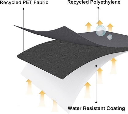 RPET Fabric Cover for Flat Griddle Cover, Black；Fit 28" griddles with Hood Similar Blackstone 5483