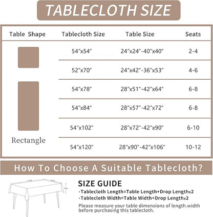 Rectangle Table Cloth,100% Waterproof Tablecloth Oil Proof Spill Proof Vinyl Table Cloth, Wipe Clean Plastic Table Cover for Dining, Camping, Indoor and Outdoor 52" x 70",Pink Checkered