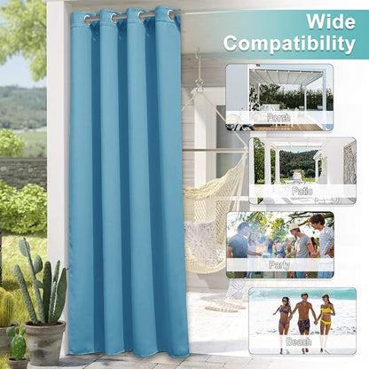NICETOWN Outdoor Curtain for Patio Waterproof, Energy Saving Thermal Insulated - Image 7