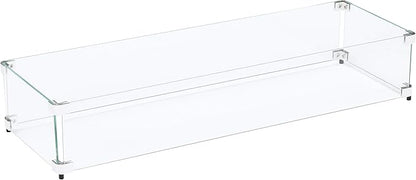 Celestial 35" x 11" x 6" Wind Guard, fits Celestial 30” x 6” Fire Pit Burner Pan