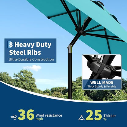 GarveeLife 9FT Umbrella Outdoor Patio, Pool Umbrella - Image 6