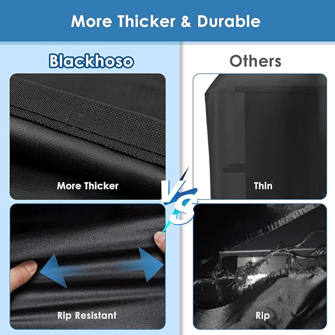 65" Grill Cover Cover for Weber SmokeFire EPX6 Wood Fired Pellet Grill, Outdoor Heavy Duty Waterproof Grill Cover Accessories for Weber 36 Inch Smoke Firewood Pellet Grill