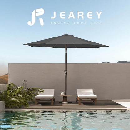 JEAREY 10 ft Outdoor Patio Umbrella w/Tilt and Crank - Image 6