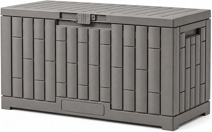 YITAHOME 60 Gallon Outdoor Storage Box w/Slide-Locking Lid | Large Water by YITAHOME