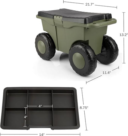 Pure Garden Rolling Garden Cart - Image 3