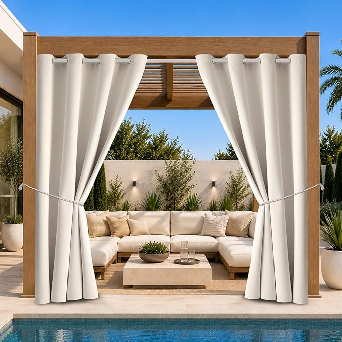 DIVA EN CAMINO DEC Outdoor Patio Curtain Waterproof Darkening Thermal Insulated by DivaenCamino