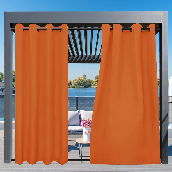 Easy-Going Outdoor Curtains for Patio 1 Panel, 54x96 inch, Weatherproof Privacy - Image 3