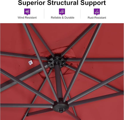 PURPLE LEAF Outdoor Umbrella - Image 3