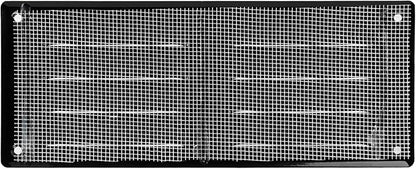 Repa Market 10" x 4" Inch (Outer Dimensions) Black Air Vent Cover - Steel Return Air Grilles - for Ceiling and Sidewall - HVAC - with Protection Screen (10.24" x 4.13" Inch)