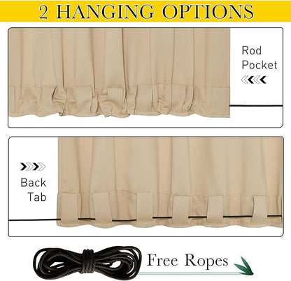 NICETOWN 2 PCs Outdoor Curtains - Image 3