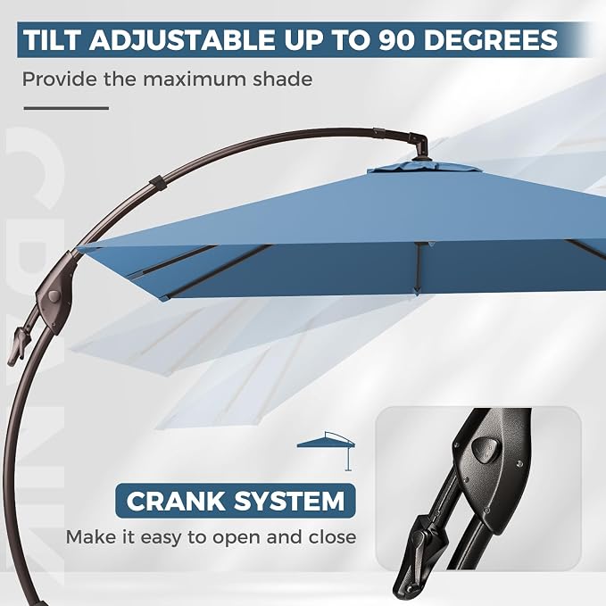 Grand patio 10x10 FT Square Sunbrella Umbrella - Image 5