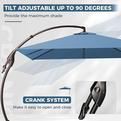 Grand patio 10x10 FT Square Sunbrella Umbrella - Image 5