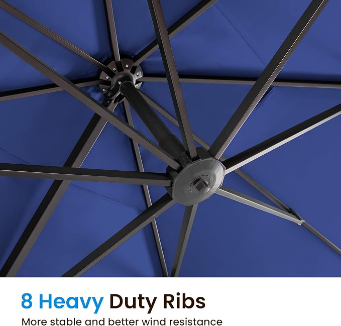 9' X 12' Cantilever Patio Outdoor Umbrella - Image 5
