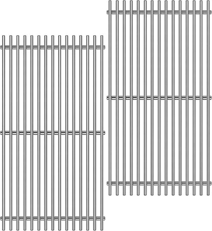 9MM 17.5" Stainless Steel Grill Grates for Weber Spirit E-310 E315 E320 E330 S310 S315 S330 GS4 Spirit 2 Grill Parts for Weber 7638, 7639 7525 Spirit 300 and Spirit II 300 Series Grills