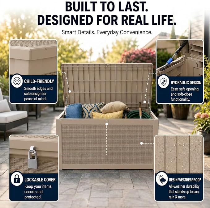 320 Gallon Outdoor Storage Box, Package Delivery Box - Image 7