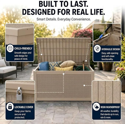 320 Gallon Outdoor Storage Box, Package Delivery Box - Image 7