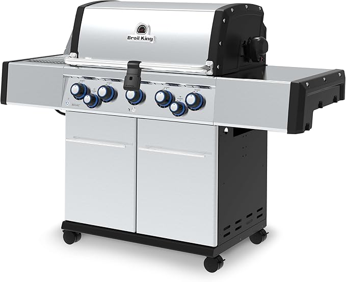 Broil King 958944 Regal S 590 Pro IR Propane Gas Grill, 5-Burner, Stainless Steel