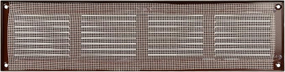 Repa Market Air Vent Cover 16x4 Inch (Outer Dimensions) Brown Galvanized Steel Louvered Grill Cover with Mesh Screen/Wall or Ceiling Vent/HVAC Register for Indoor and Outdoor Ventilation