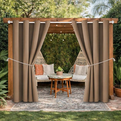 DIVA EN CAMINO DEC Outdoor Patio Curtain Waterproof Darkening Thermal Insulated by DivaenCamino