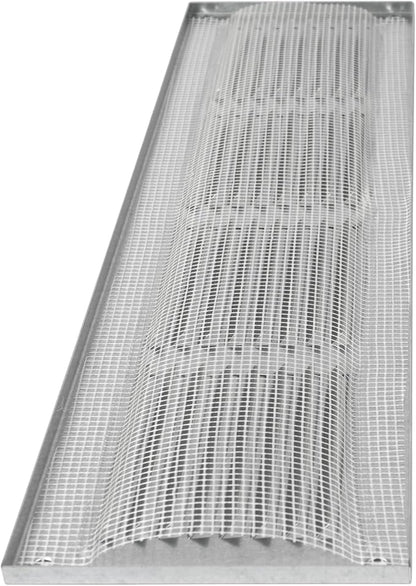 Repa Market Air Vent Cover 16x4 Inch (Outer Dimensions) Galvanized Steel Louvered Grill Cover with Mesh Screen/Wall or Ceiling Vent/HVAC Register for Indoor and Outdoor Ventilation