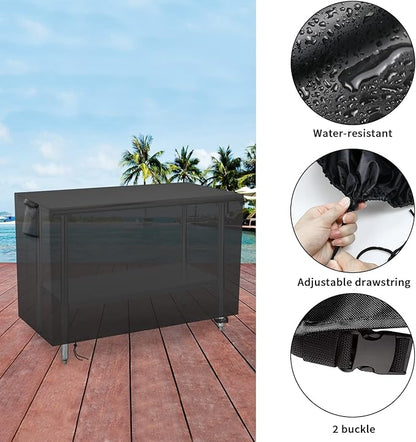 Outdoor Prep Table Cover 72 Inch, Waterproof Patio Stainless Steel Metal BBQ Table Cover All Season Protection for Outdoor Table - 72 x 30 x 34 Inch
