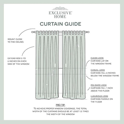 Exclusive Home Cabana Solid Indoor/Outdoor Light Filtering Hook-and-Loop Tab - Image 7