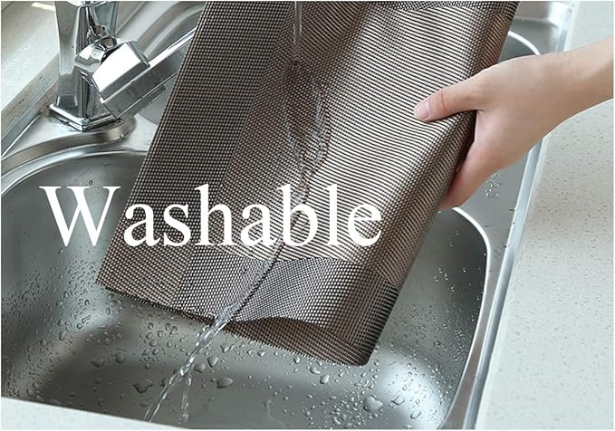 PIGCHCY Place Mats Heat-Resistant Non Slip Placemats Easy Wipe Clean Table Mats Woven Vinyl Placemats for Dining Table(Set of 6, Brown)