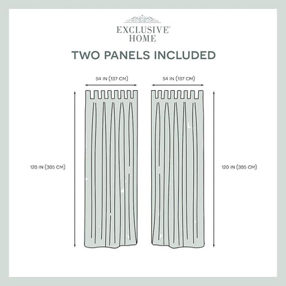 EXCLUSIVE HOME Cabana Solid Indoor/Outdoor Light Filtering Hook-and-Loop Tab - Image 4