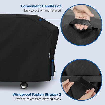 SunPatio Griddle Cover for Blackstone 36" Pro Series, Outdoor Barbecue Flat Top Gas Grill Cover 75 Inch for 4 Burner Cooking Station, Waterproof All Weather Protection