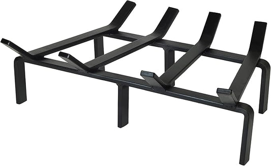 SteelFreak Heavy Duty Steel Fireplace Grate - Made in The USA (18 Inch)