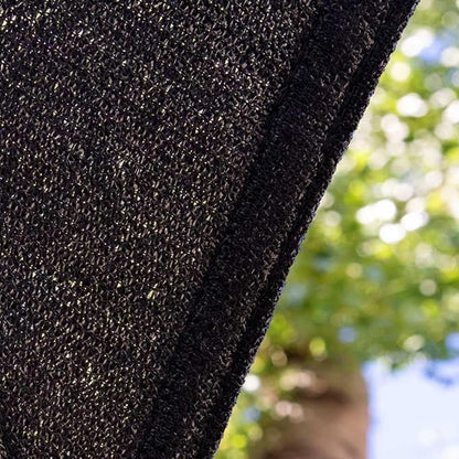 Amgo Custom Size 22' x 22' Black Rectangle Square Sun Shade Sail UPF50+ - Image 9