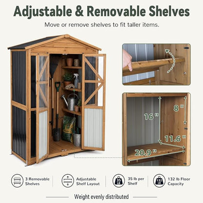 Ketive Outdoor Storage Cabinet, 72-Inch Tall, - Image 6