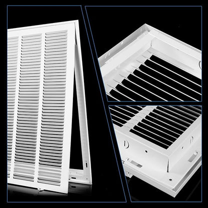 20x25 Return Air Grille [Duct Opening Size],Return Air Vent Cover for Wall Or Ceiling,Steel Return Air Filter Grilles Removable Face/Door for 1 Inch Filters (20"W x 25"H[Duct Opening])