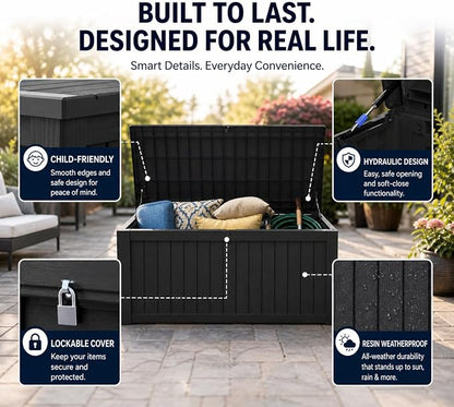 230 Gallon Resin Deck Box, Package Delivery Box - Image 6