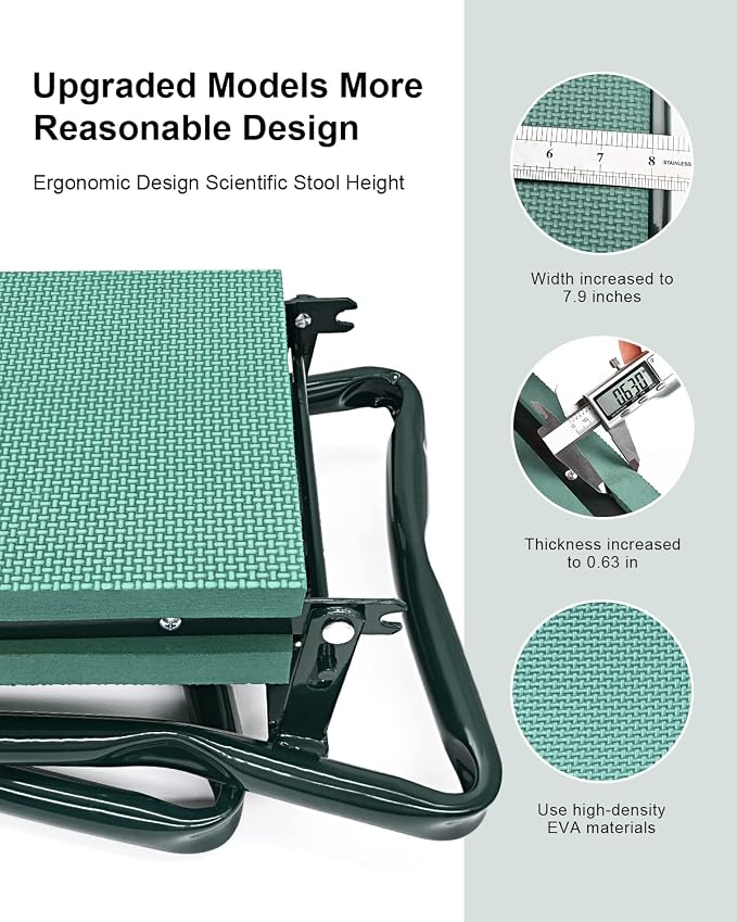 Garden Kneeler and Seat Heavy Duty, Upgraded Widened and Thickened Gardening - Image 4