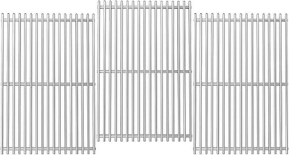 18.7" Cooking Grates for Weber Genesis GS4 Genesis II E-410, E-415, E-435, Genesis II LX E-440 Series Gas Grills, Heavy Duty Stainless Steel Grill Grates for Weber 66089 66097