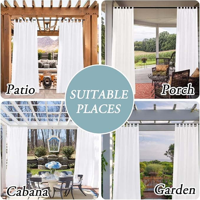 H.VERSAILTEX Outdoor Linen Sheer Curtains - Image 7